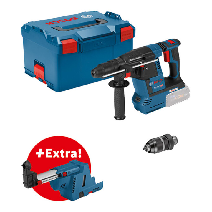 Bosch Akku-Bohrhammer mit SDS plus GBH 18V-26F + GDE