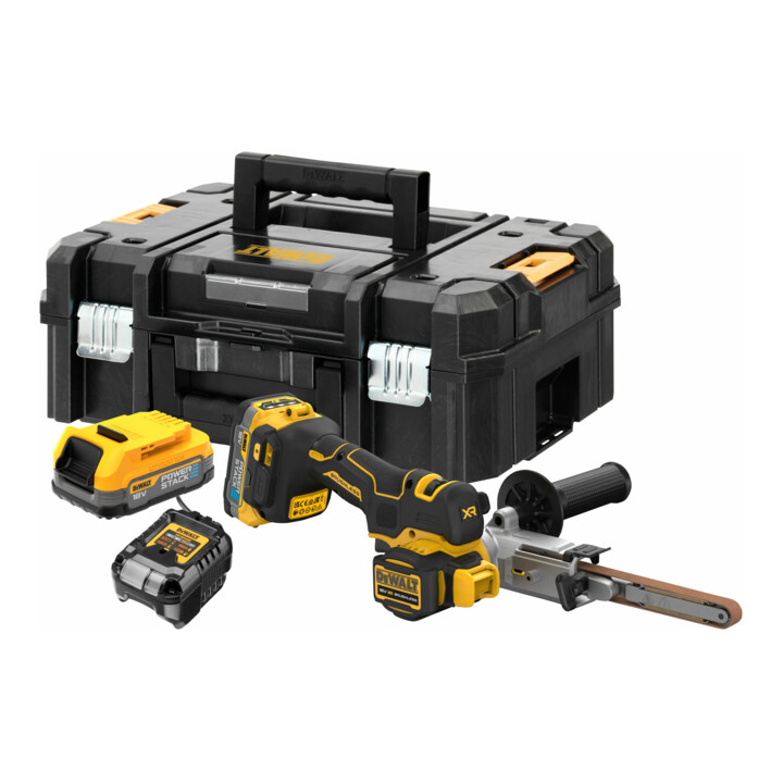 Dewalt Akku-Bandfeile inkl. 2x Powerstack Akku (18 Volt / 1