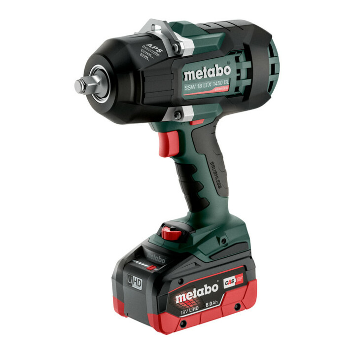 Metabo Akku-Schlagschrauber SSW 18 LTX 1450 BL metaBOX 145 L; 18V 2x8Ah LiHD + ASC 145
