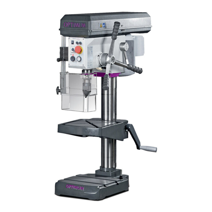 OPTI-DRILL Tischbohrmaschine B 24 H 24mm MK2 350-4000 m.Not-Halt-Schalter