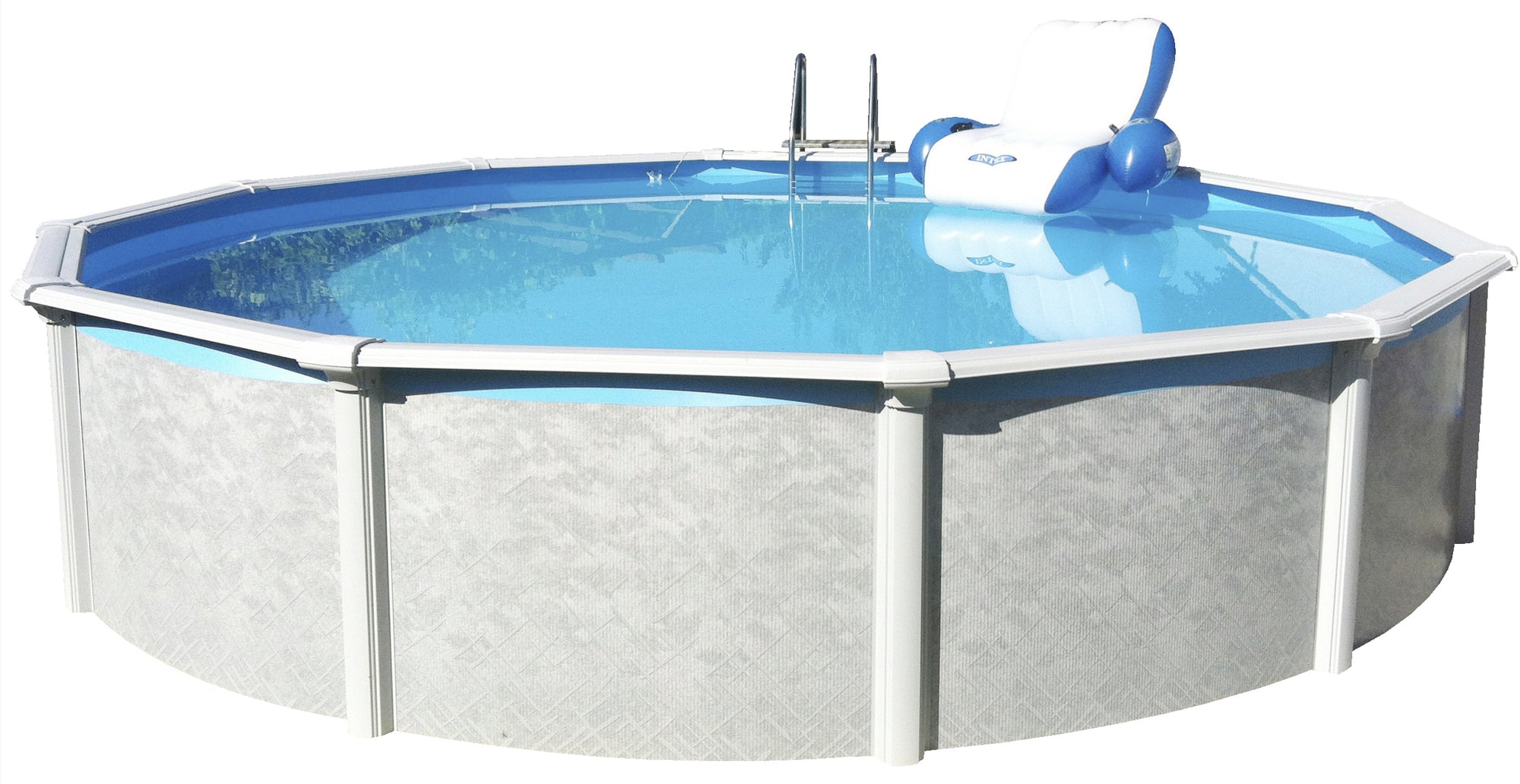 Grande Pool Set Rund Ø 640 x 135 cm - Gartenpools24 Grande Pool Set Rund Ø 640 x 135 cm